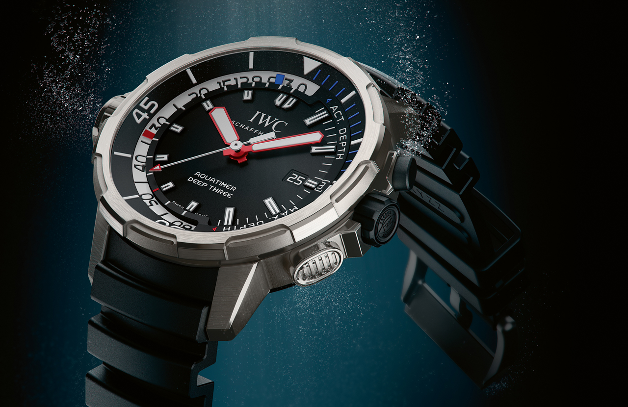 Iwc aquatimer deep three hot sale