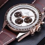 Speedmaster «First Omega in Space» en Sedna Gold.