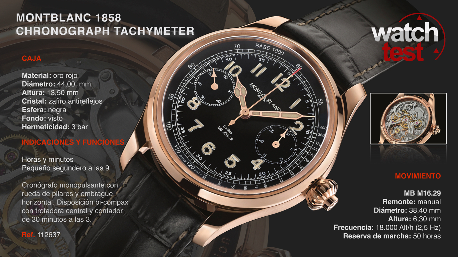 Montblanc 1858 Chronograph Tachymeter