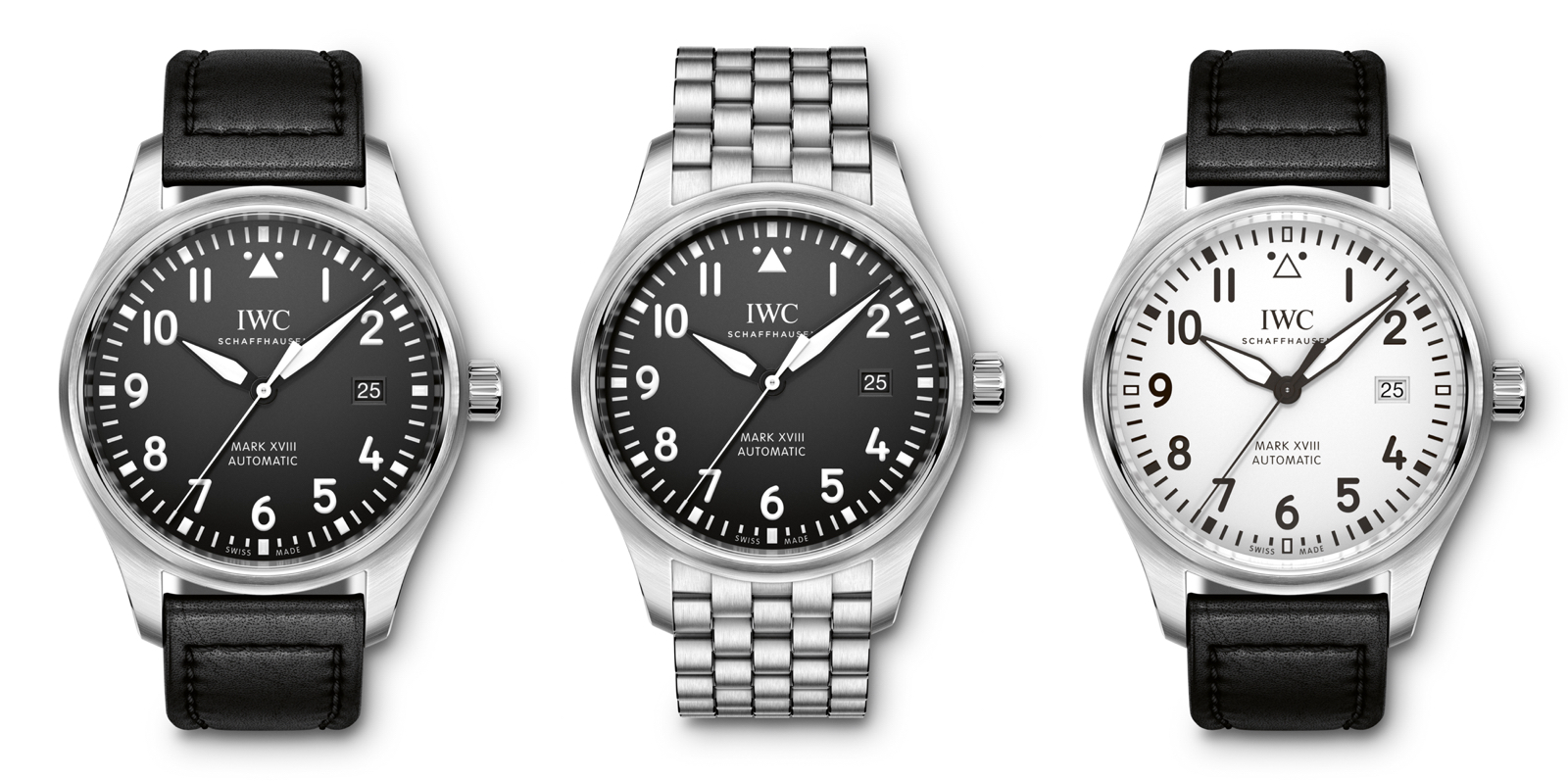 IWC 2016 Pilot Watch Mark XVIII Faces