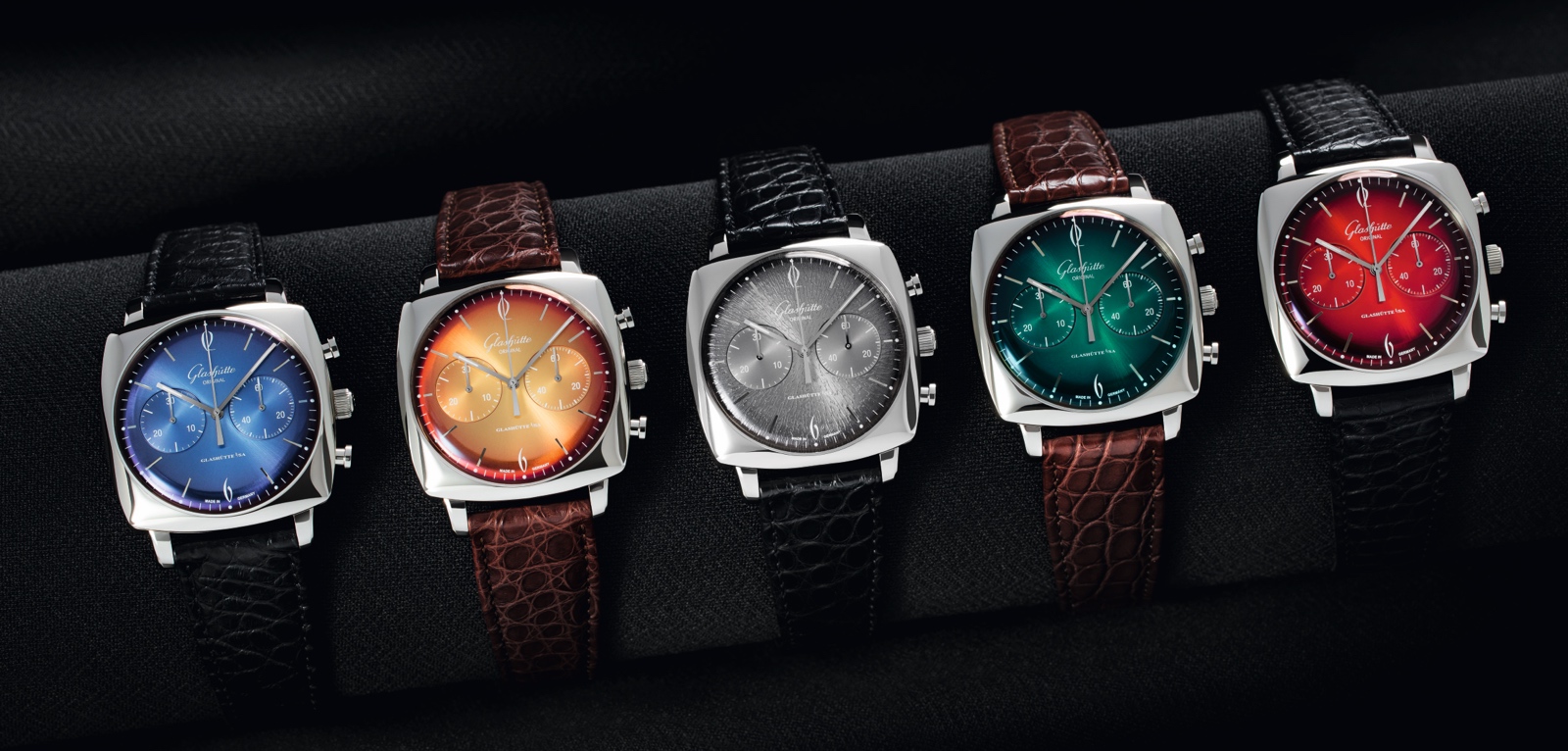 Glashutte Original Sixties Iconic Square Collection Set