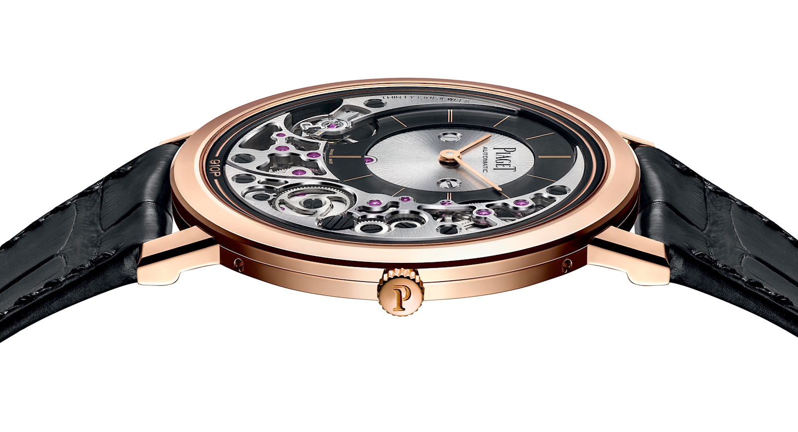 Piaget Altiplano Ultimate Automatic 910P - esfera perfil