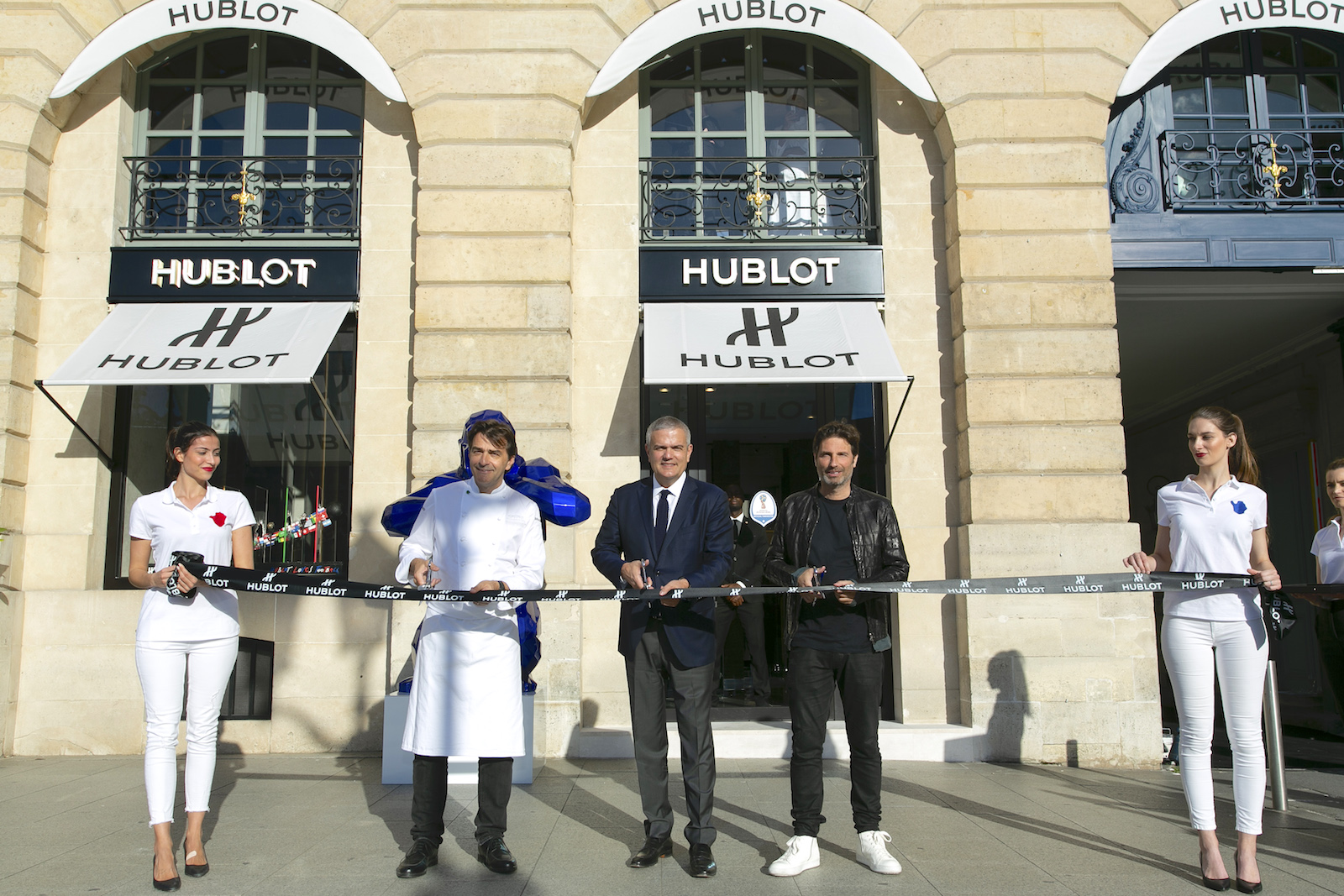 Boutique Hublot de la Place Vendôme - Yannick Alléno, Ricardo Guadalupe y Richard-Orlinski