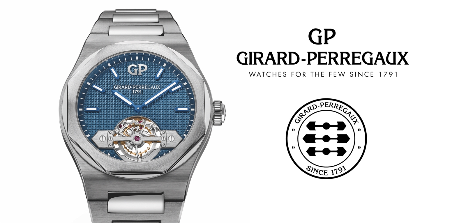 Girard-Perregaux Laureato Tourbillon, ahora en caja de titanio de 43 mm.