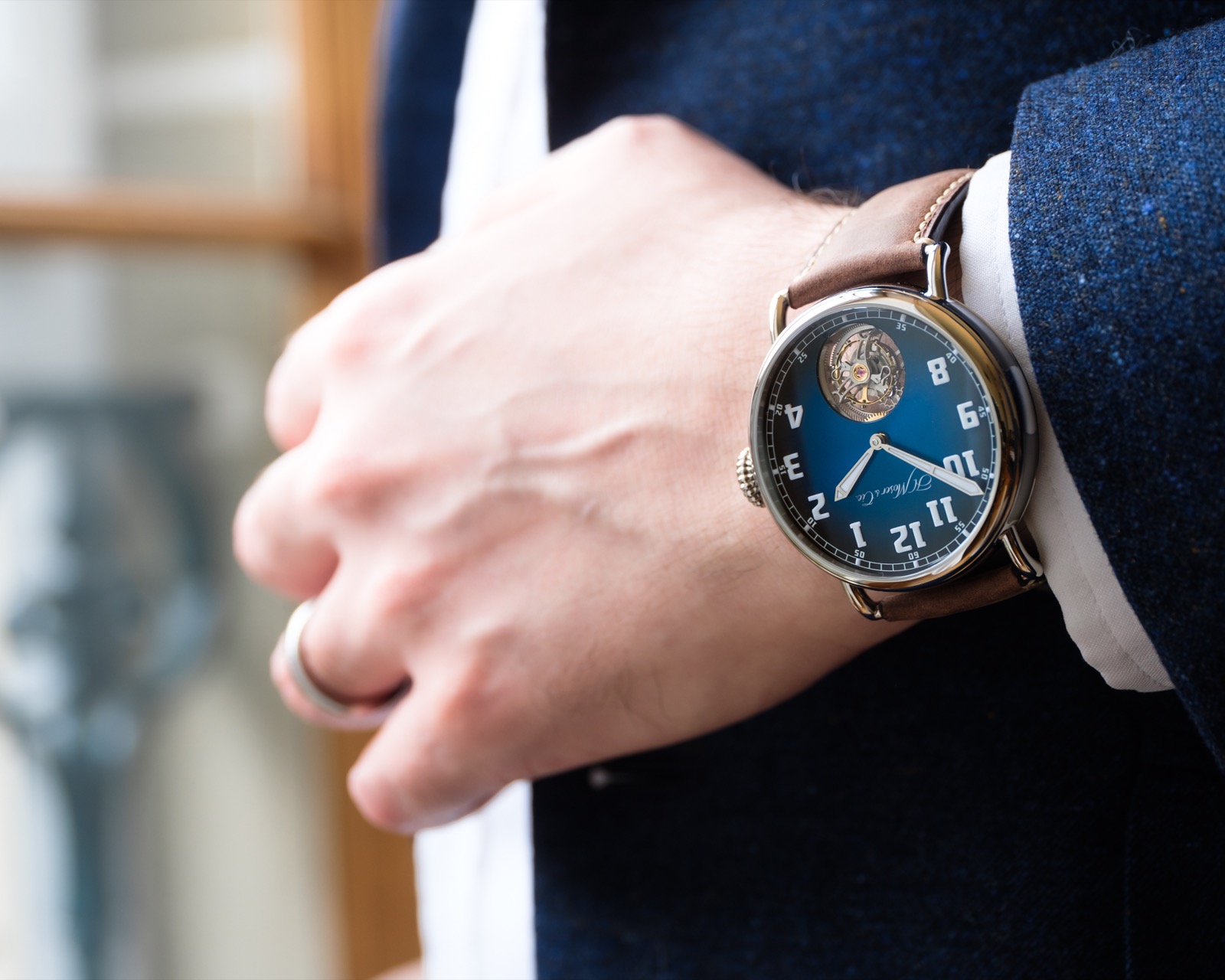 H. Moser & Cie. Heritage Tourbillon Funky Blue