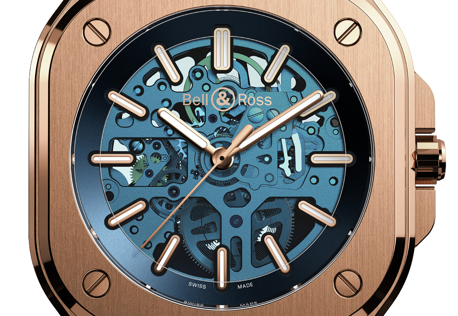 Bell & Ross BR05 Skeleton Gold Blue Only Watch 2019