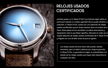 H.Moser & Cie. plataforma venta relojes usados