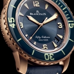 Blancpain Fifty Fathoms, ahora en oro y esfera cerámica azul