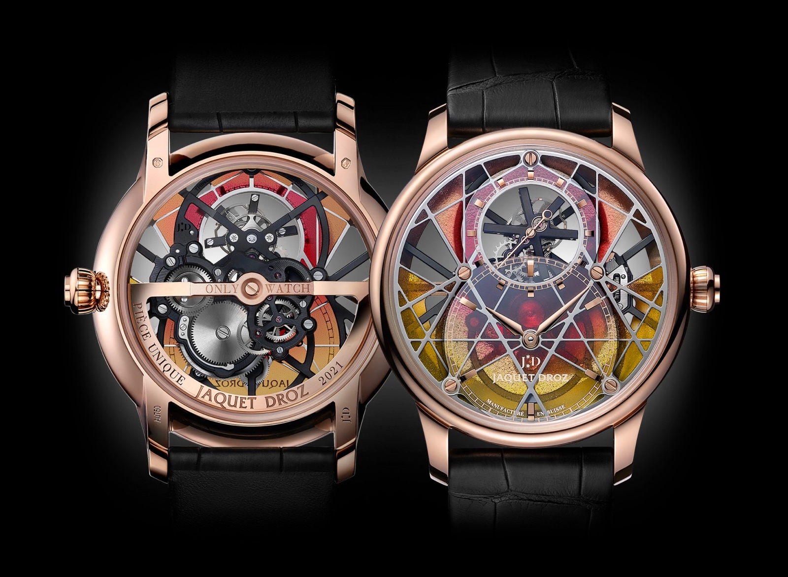 Jaquet Droz Grande Seconde Tourbillon Skelet One Only Watch 2021 - duo