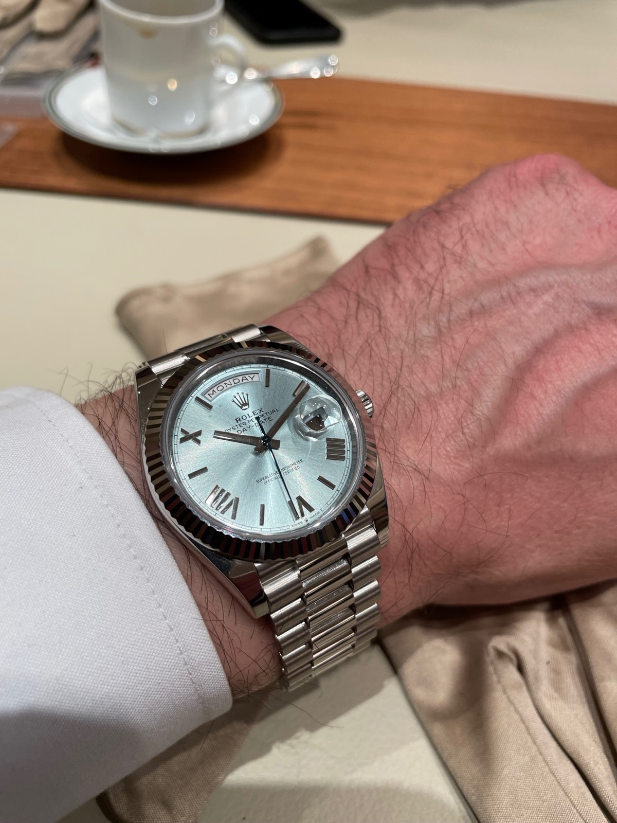 Rolex Oyster Day-Date platino (Watches and Wonders 2022)