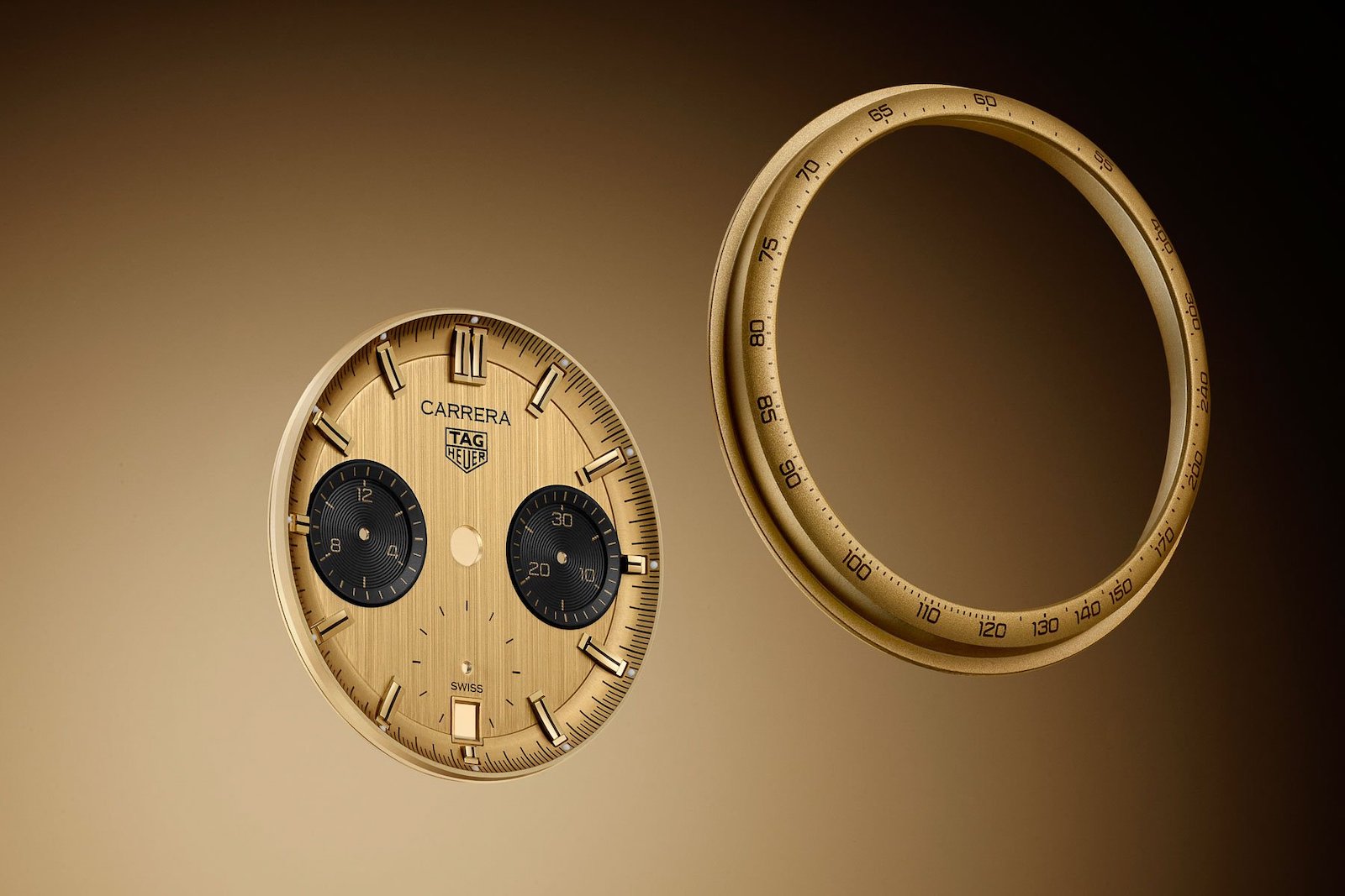 TAG Heuer Carrera Chronograph "Glassbox" en oro amarillo