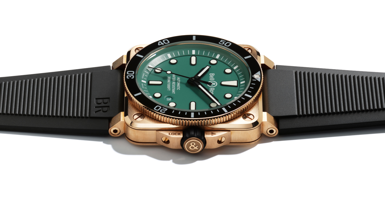 BR 03-92 Diver Black & Green Bronze