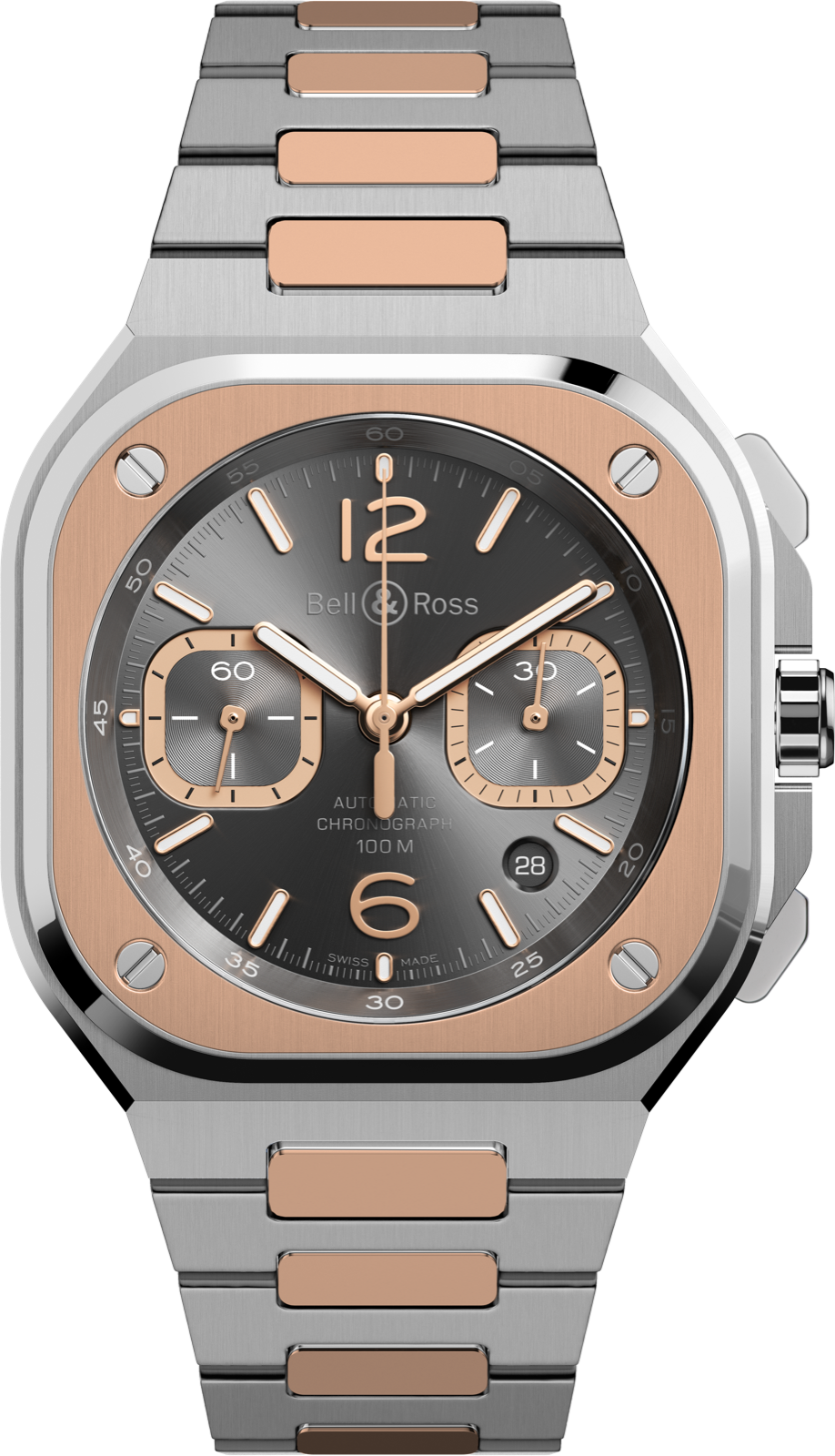 Bell & Ross BR 05 Chrono Grey Steel & Gold