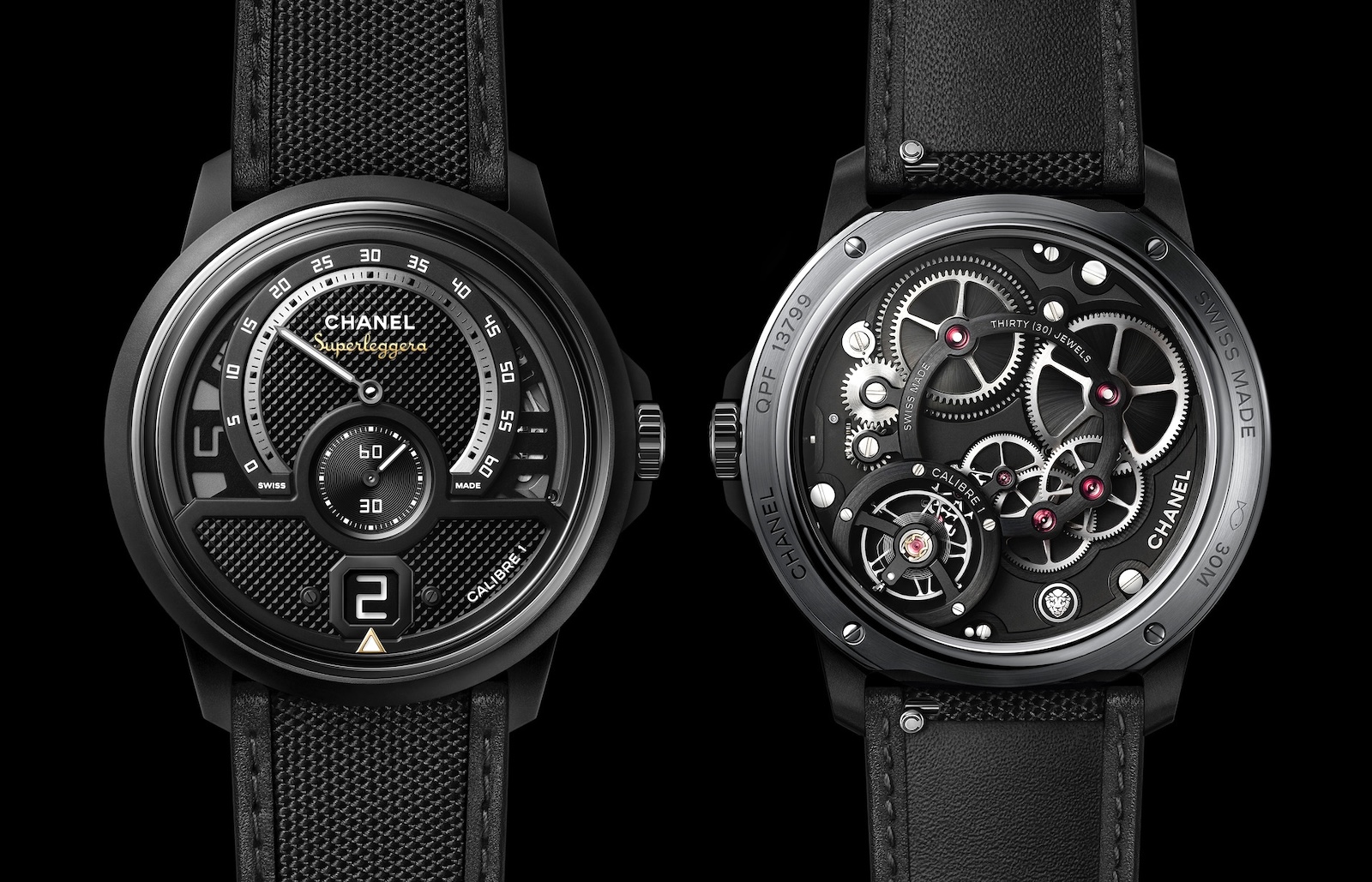 Chanel en Watches and Wonders 2024 - Monsieur de Chanel. Édition Superleggera Intense Black, duo