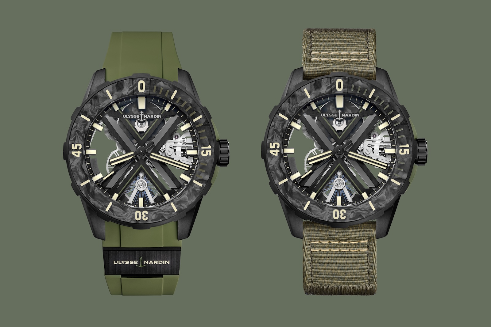 Ulysse Nardin Diver OPS - Diver X Skeleton OPS duo