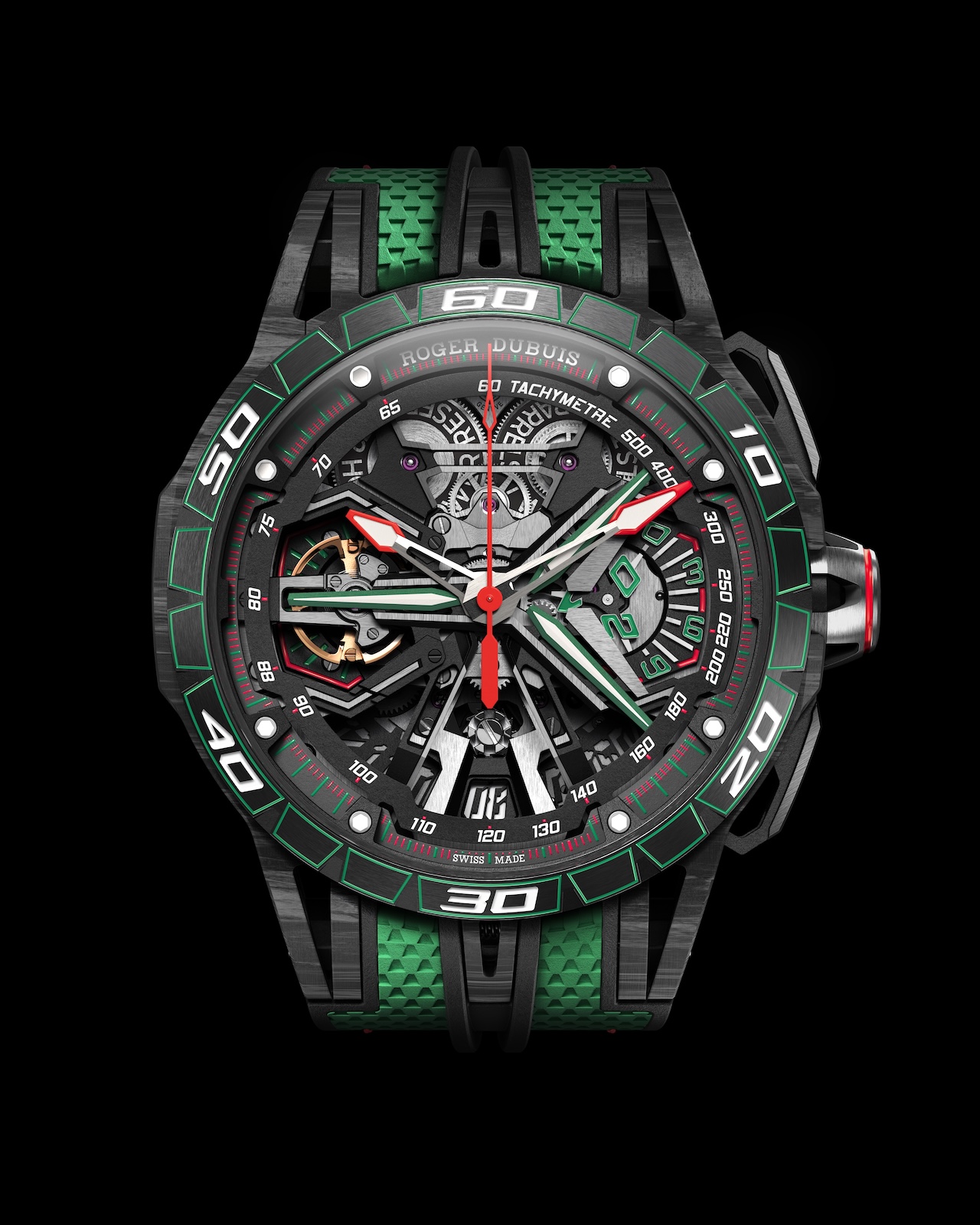 Roger Dubuis Excalibur Spider Flyback Chronograph Verde Mantis - front