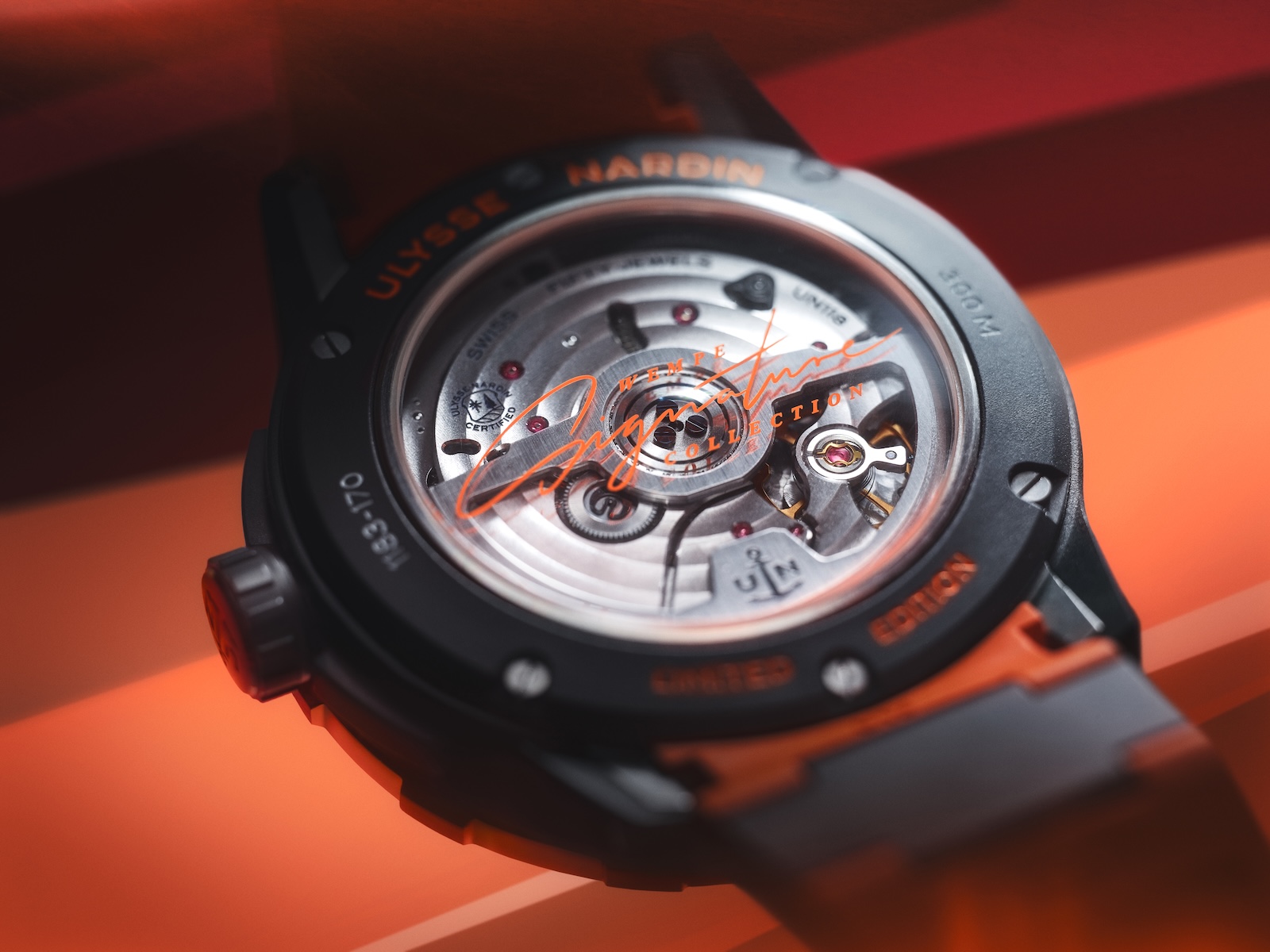 Ulysse Nardin Diver NET Wempe Signature Collection - caseback