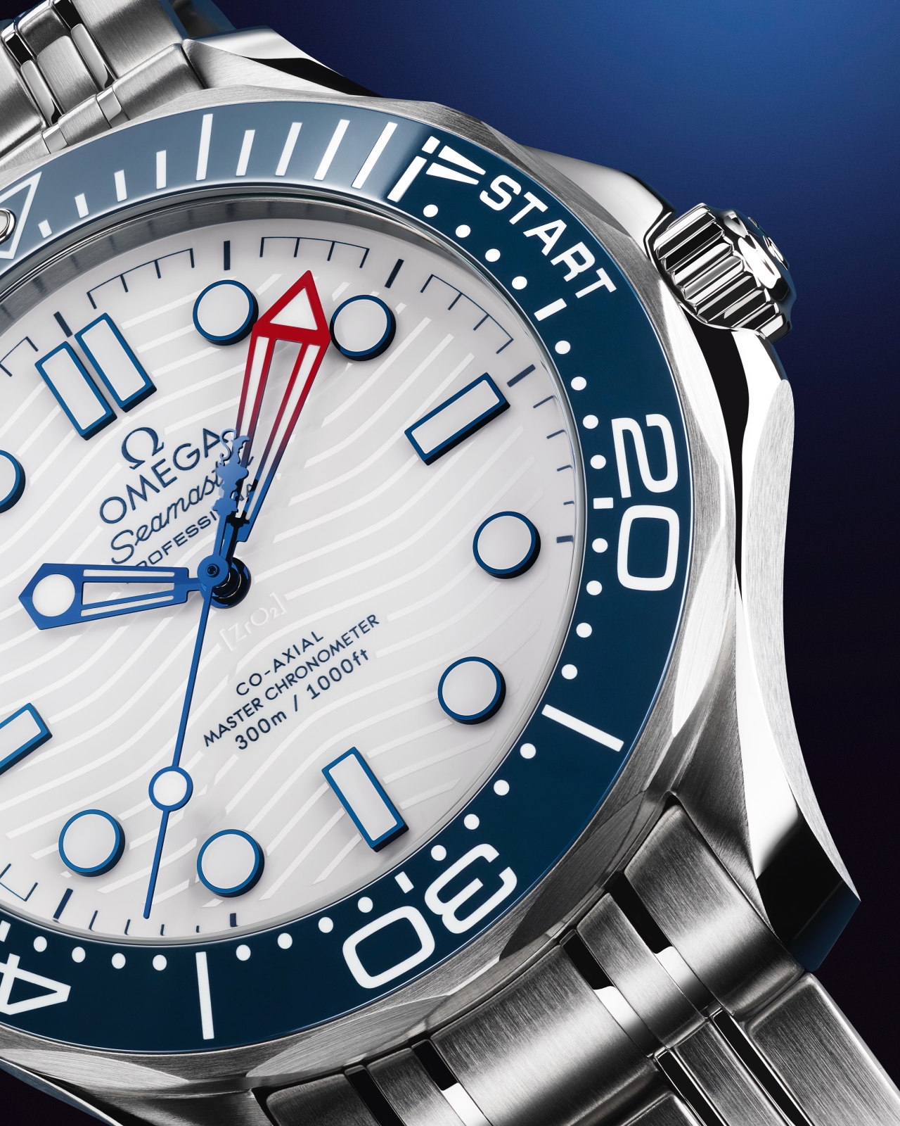 Omega Seamaster Diver 300M America’s Cup - dial