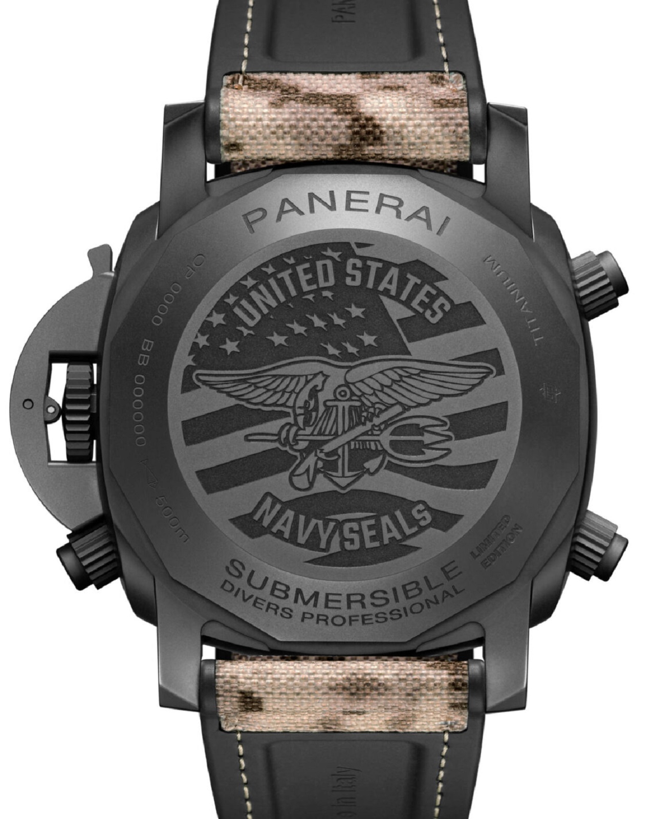 Panerai Submersible Chrono Navy SEALs Titanio PAM01521-02