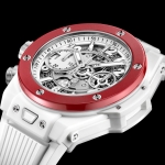 Hublot Big Bang Unico Left Handed White Ceramic; impresionante