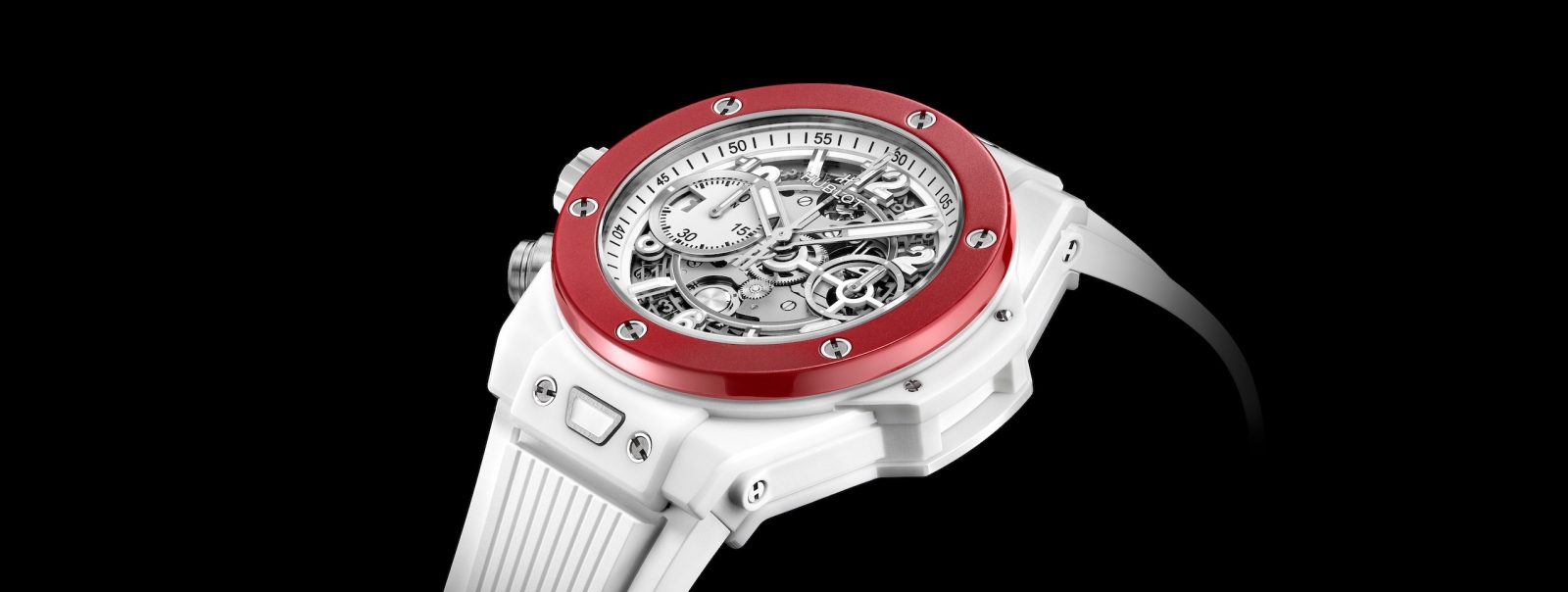 Hublot Big Bang Unico Left Handed White Ceramic; impresionante