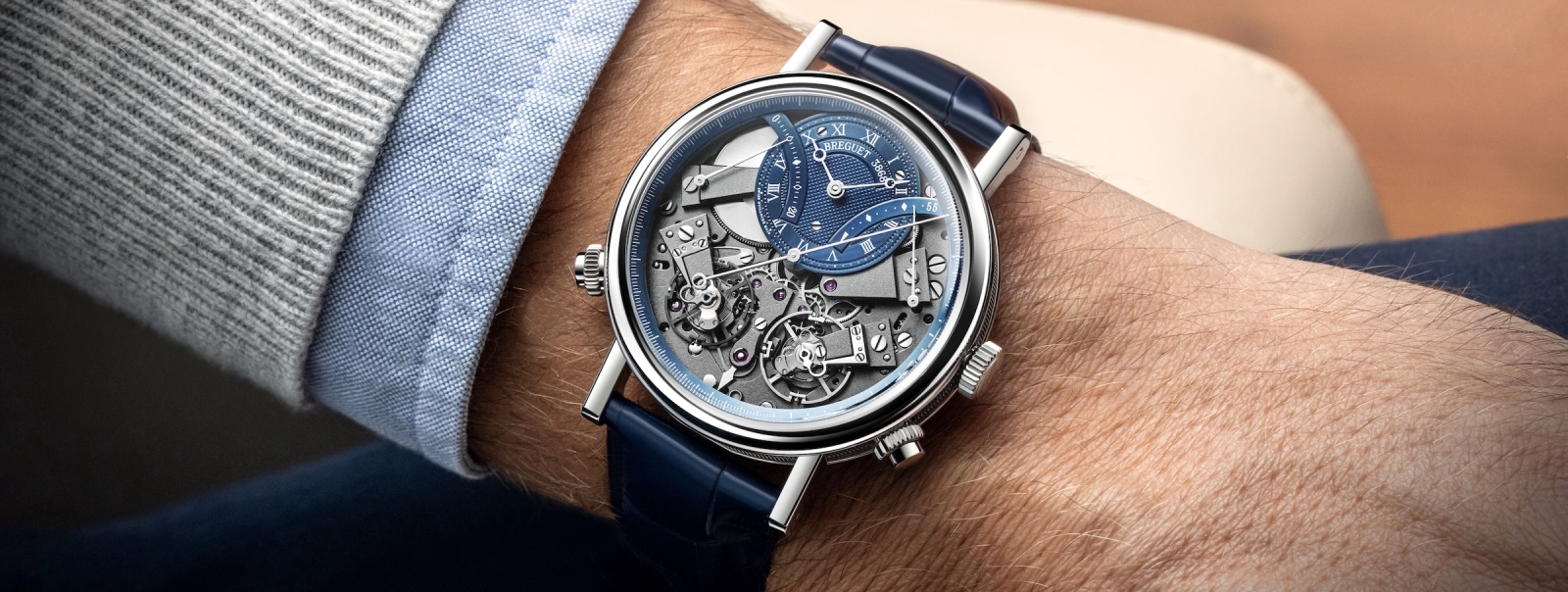 Breguet Tradition Chronographe Indépendant 7077BB; ahora en azul