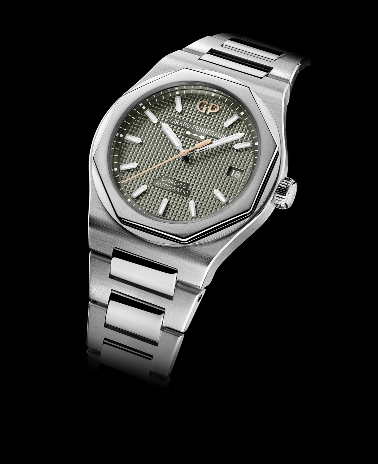 Girard-Perregaux Laureato 38 mm Sage green_01