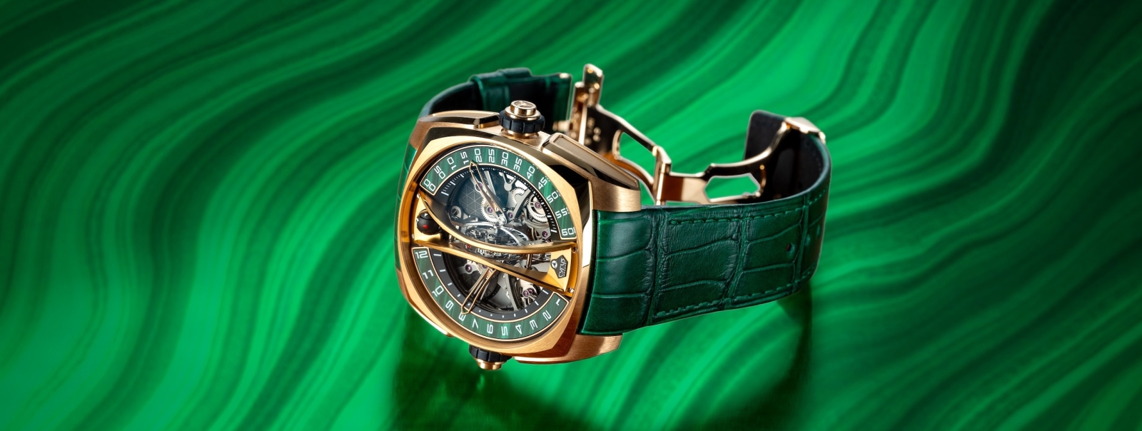 Cyrus Klepcys Vertical Skeleton Tourbillon Malachite