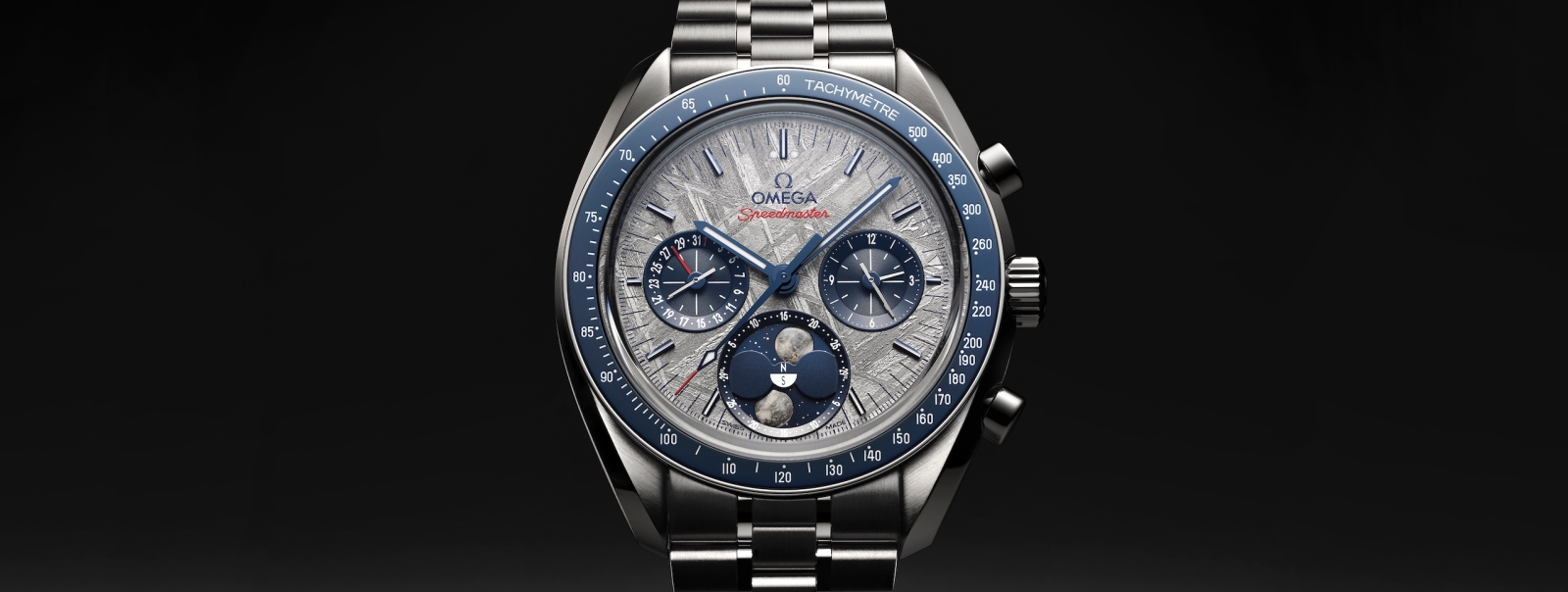 Omega Speedmaster Moonphase Meteorite; la doble luna