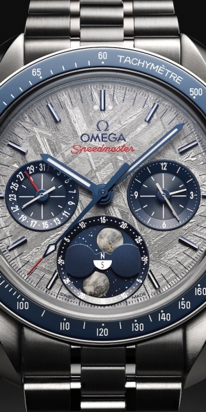 Omega Speedmaster Moonphase Meteorite; la doble luna