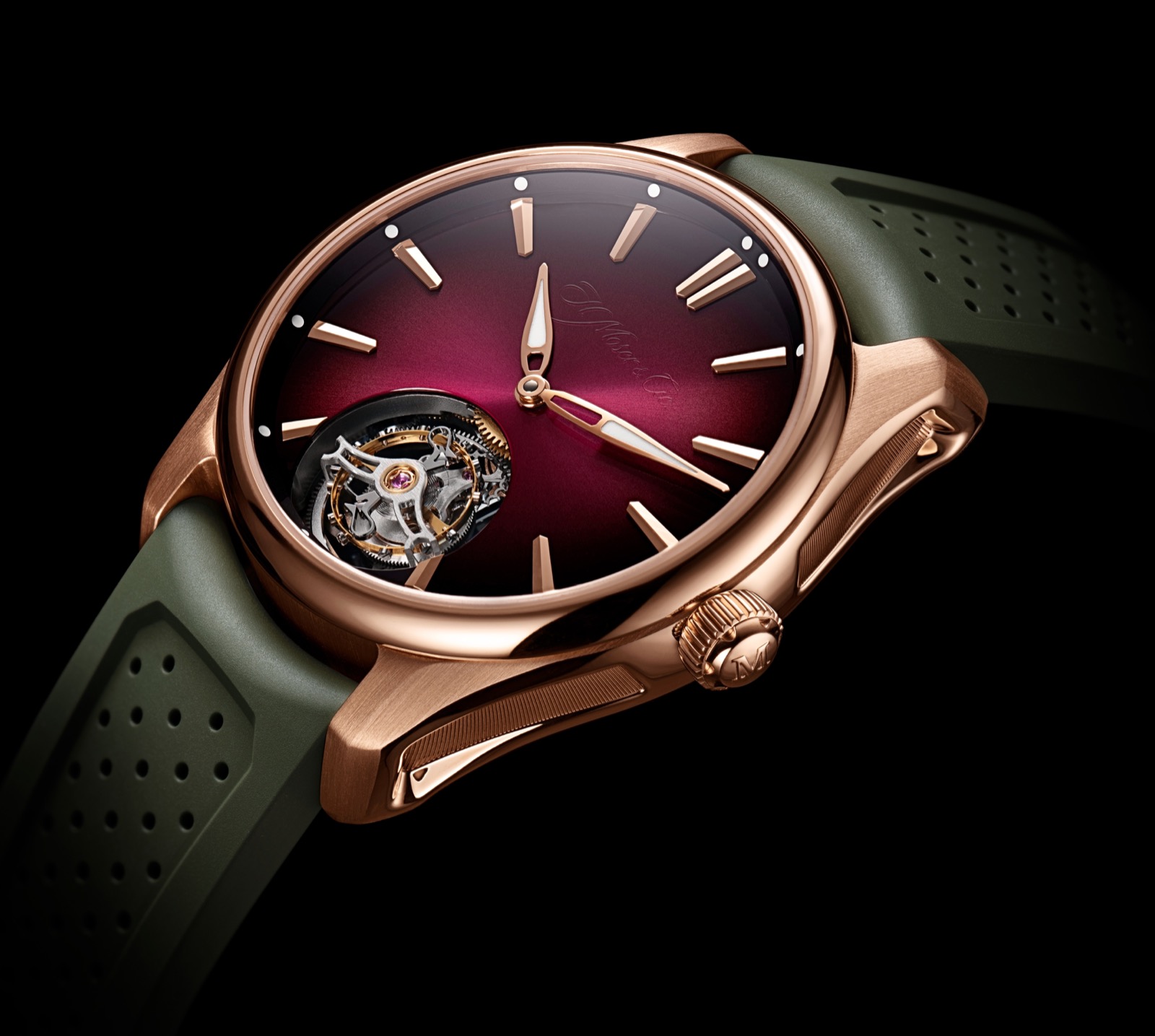 H. Moser & Cie. Pioneer Tourbillon Burgundy_01