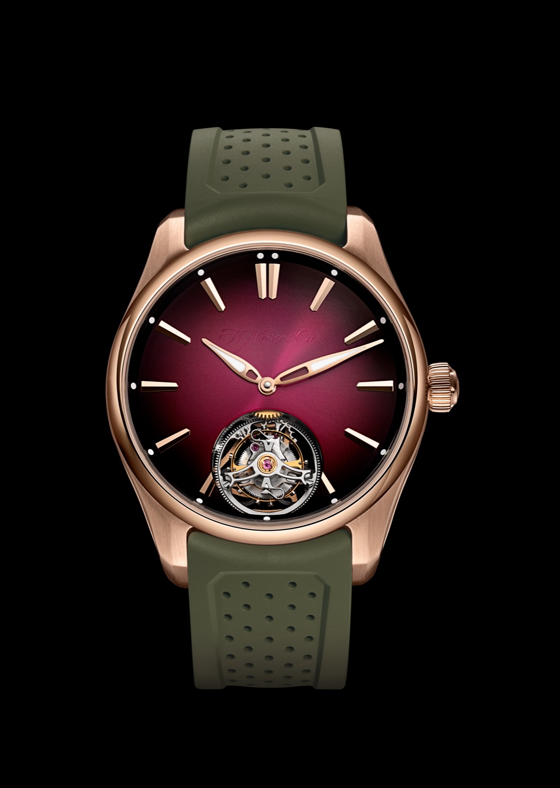 H. Moser & Cie. Pioneer Tourbillon Burgundy_05