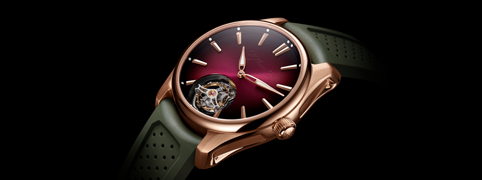 H. Moser & Cie. Pioneer Tourbillon Burgundy