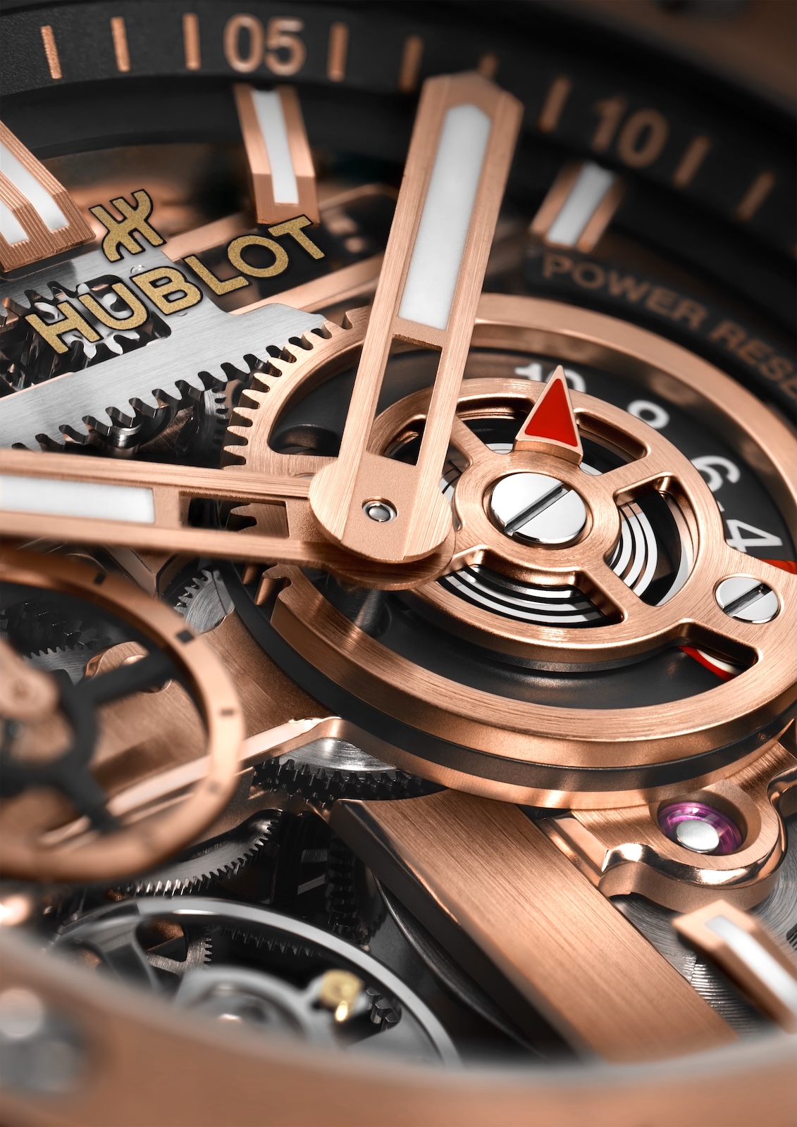 Hublot Big Bang MECA-10 42 mm - KLing Gold dial detail